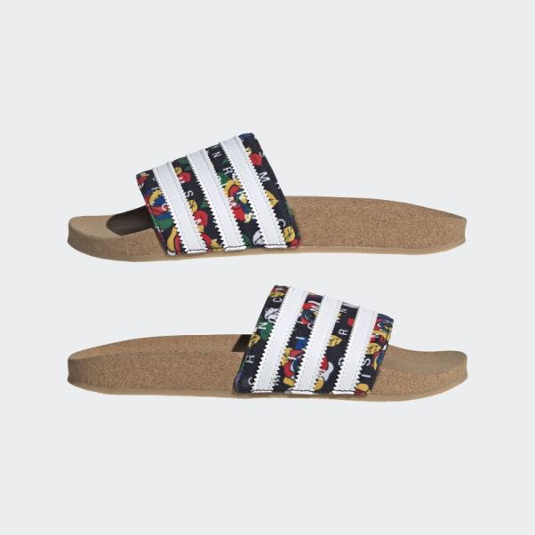 Claquettes Adilette Rich Mnisi Noires Adidas