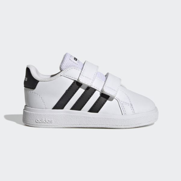 Chaussures Velcro Adidas Grand Court Lifestyle Blanches