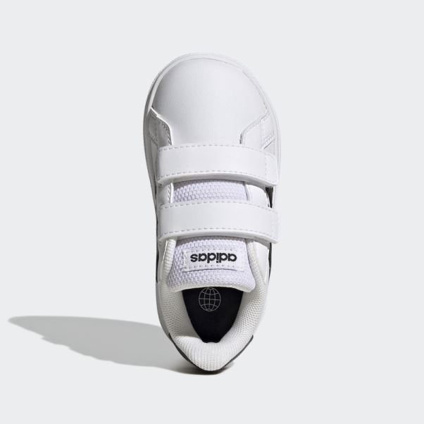 Chaussures Velcro Adidas Grand Court Lifestyle Blanches