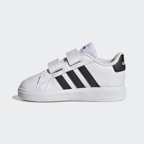 Chaussures Velcro Adidas Grand Court Lifestyle Blanches