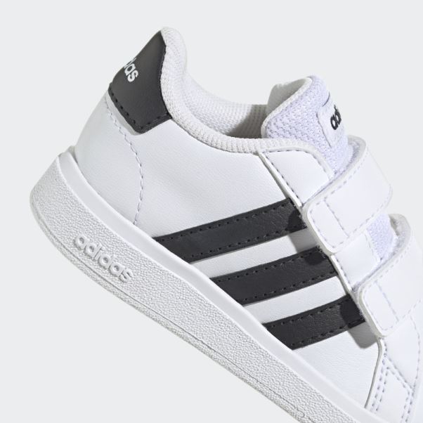 Chaussures Velcro Adidas Grand Court Lifestyle Blanches