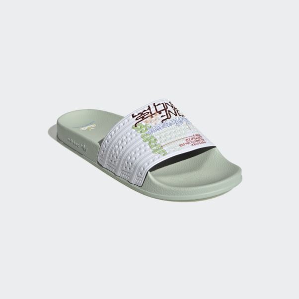 Sandales Adilette Vertes Adidas