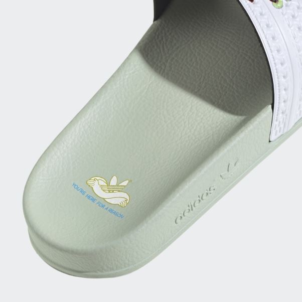 Sandales Adilette Vertes Adidas