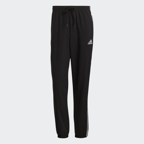 Pantalon Adidas Aeroready Essentials Noir à 3 Bandes élastiques