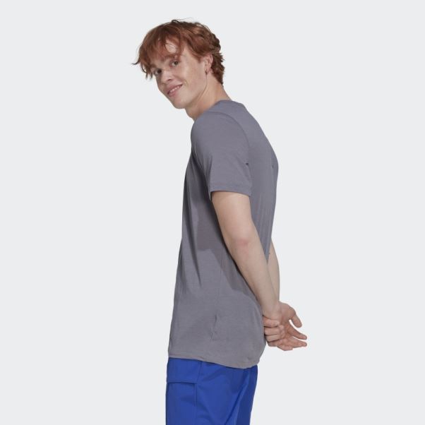 Tee Shirt Trace Gris Adidas