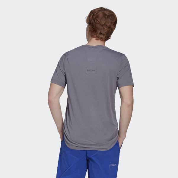 Tee Shirt Trace Gris Adidas