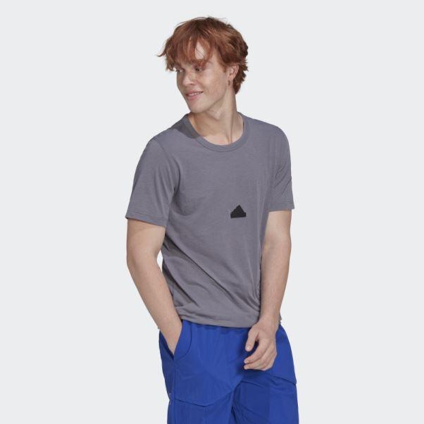 Tee Shirt Trace Gris Adidas