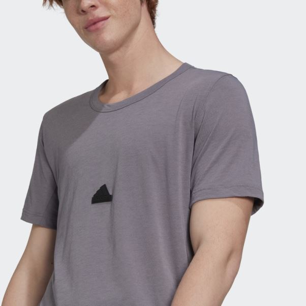 Tee Shirt Trace Gris Adidas