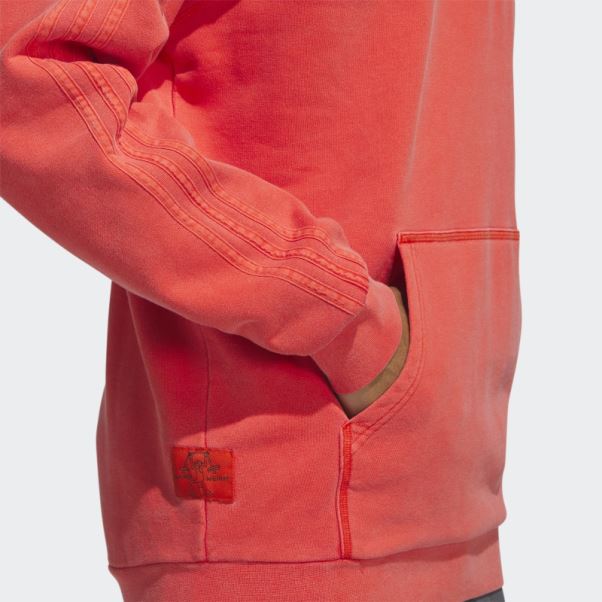 Adidas Sweat à Capuche Poids Plume Shmoofoil Rouge