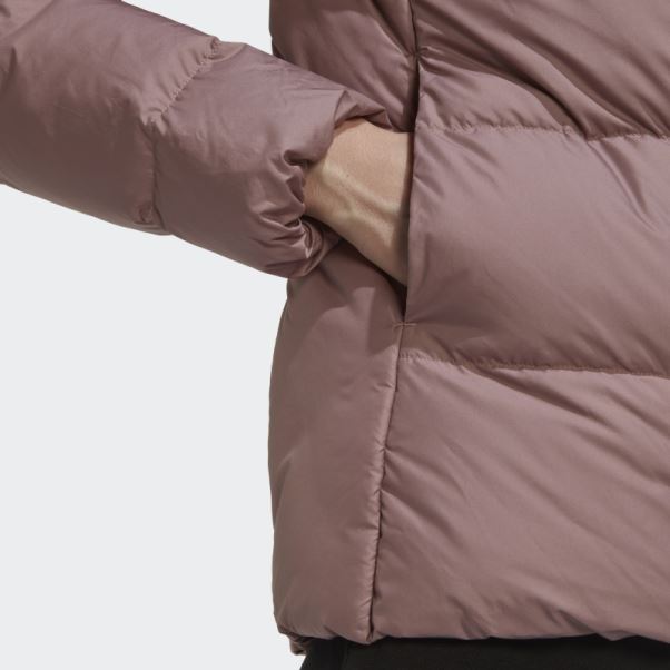 Doudoune Adidas Essentials Mi-épaisse Violette