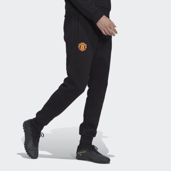 Pantalon De Survêtement Manchester United Essentials Trèfle Noir Adidas