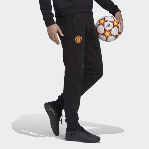 Pantalon De Survêtement Manchester United Essentials Trèfle Noir Adidas