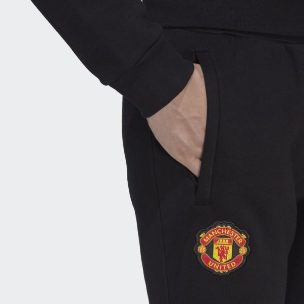 Pantalon De Survêtement Manchester United Essentials Trèfle Noir Adidas