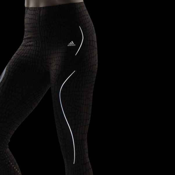 Adidas Legging Tlrd Hiit Croco Luxe Training 7/8 Marron