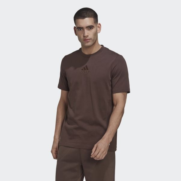 T-shirt Adidas Studio Lounge Marron