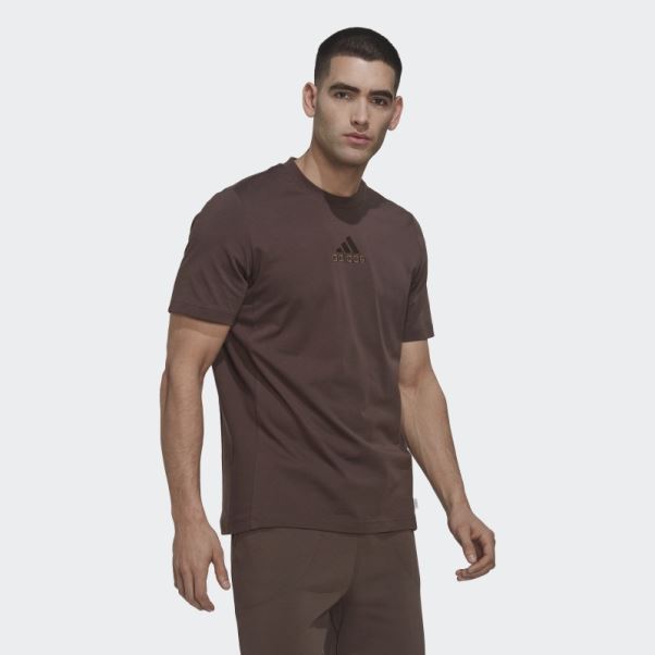 T-shirt Adidas Studio Lounge Marron