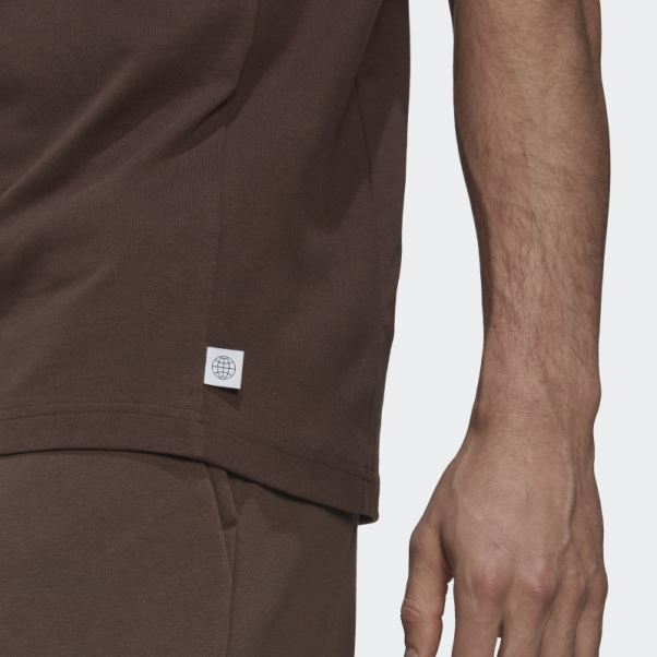 T-shirt Adidas Studio Lounge Marron