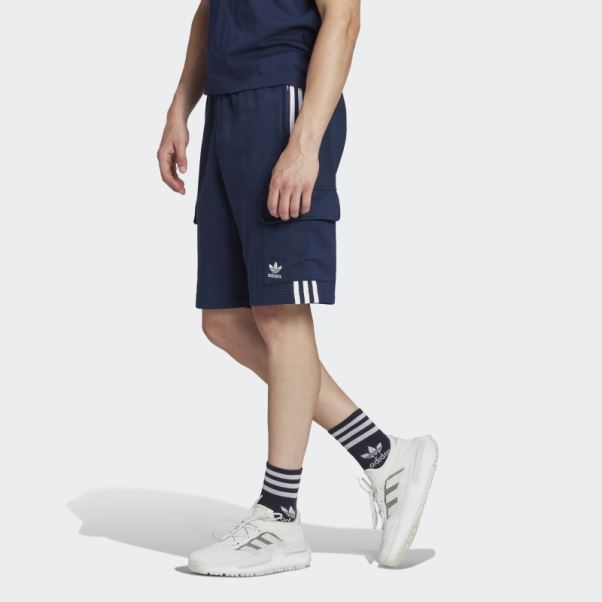 Adicolor Classics Short Cargo à 3 Bandes Indigo Nuit Adidas