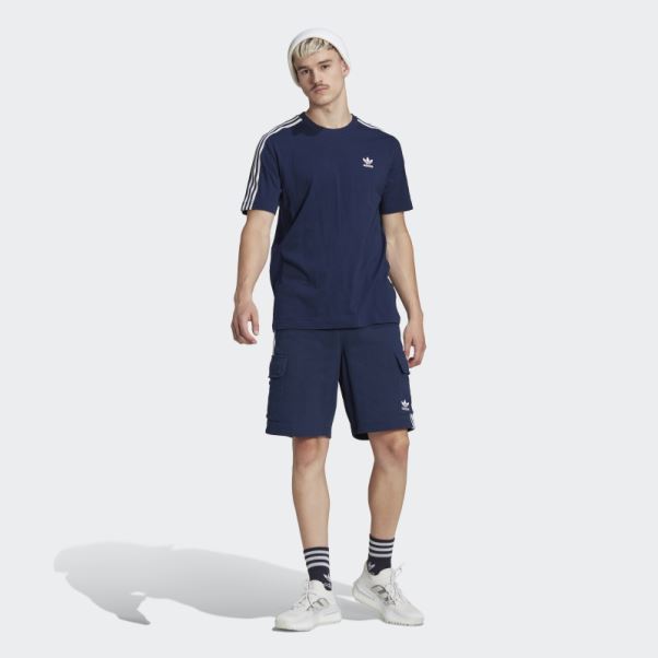 Adicolor Classics Short Cargo à 3 Bandes Indigo Nuit Adidas