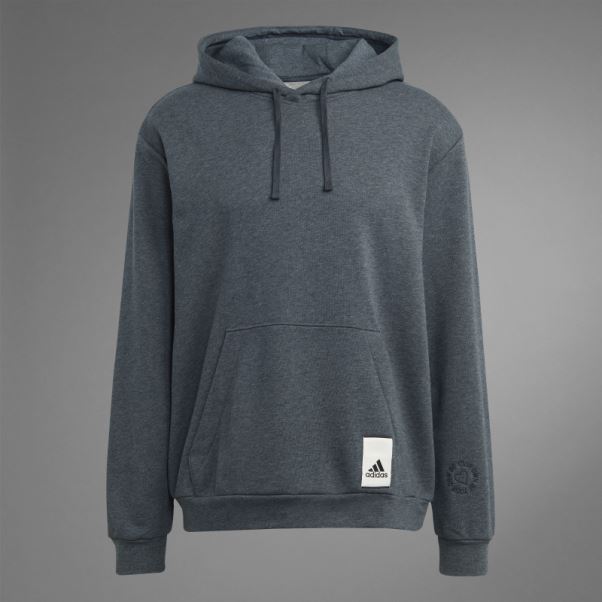 Sweat à Capuche Saint Valentin Gris Foncé Chiné Adidas