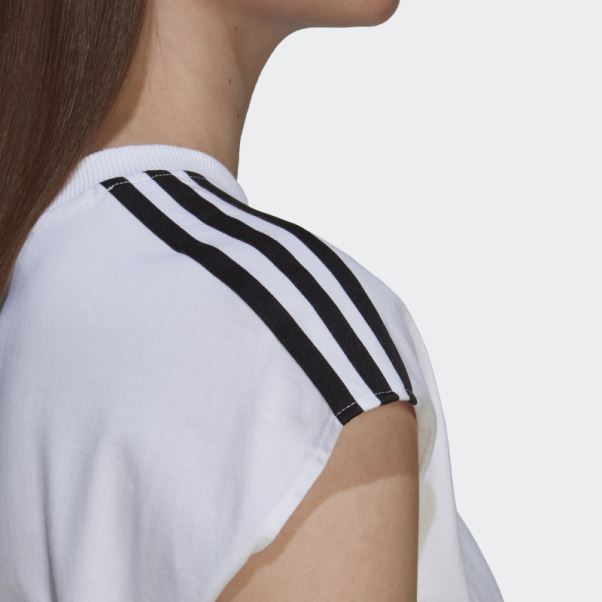 T-shirt Adidas Adicolor Classics Taille Cintrée Blanc