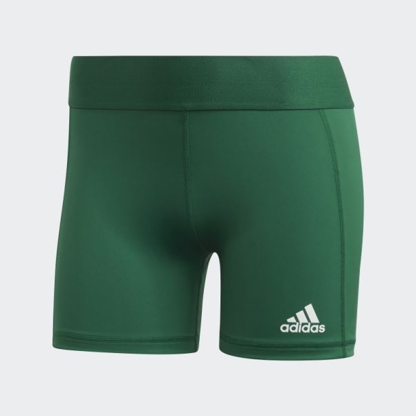 Short De Volleyball Techfit Adidas Vert Foncé