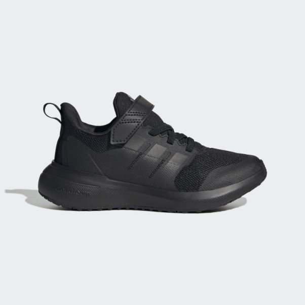 Adidas Fortarun 2.0 Cloudfoam Elastic Lace Top Strap Chaussures Carbone