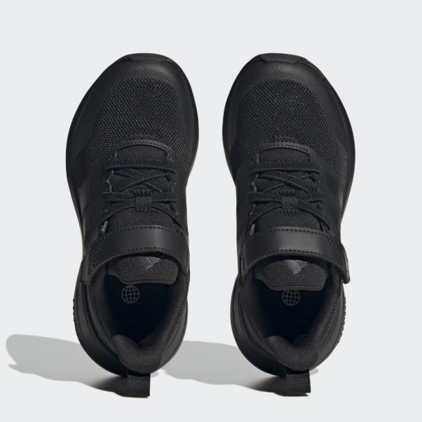 Adidas Fortarun 2.0 Cloudfoam Elastic Lace Top Strap Chaussures Carbone