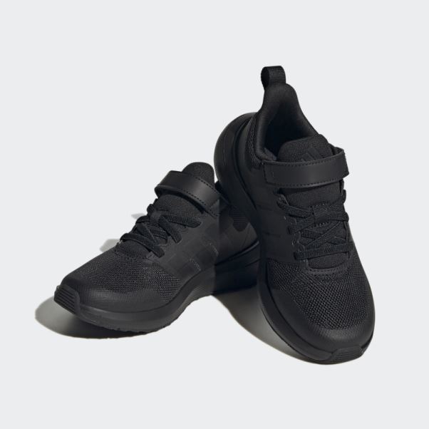 Adidas Fortarun 2.0 Cloudfoam Elastic Lace Top Strap Chaussures Carbone