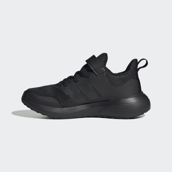 Adidas Fortarun 2.0 Cloudfoam Elastic Lace Top Strap Chaussures Carbone