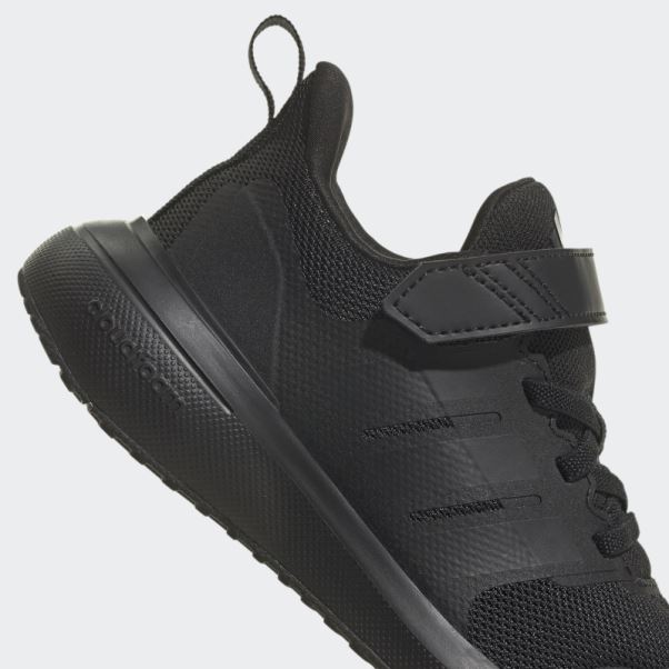Adidas Fortarun 2.0 Cloudfoam Elastic Lace Top Strap Chaussures Carbone