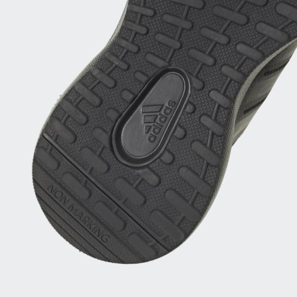 Adidas Fortarun 2.0 Cloudfoam Elastic Lace Top Strap Chaussures Carbone