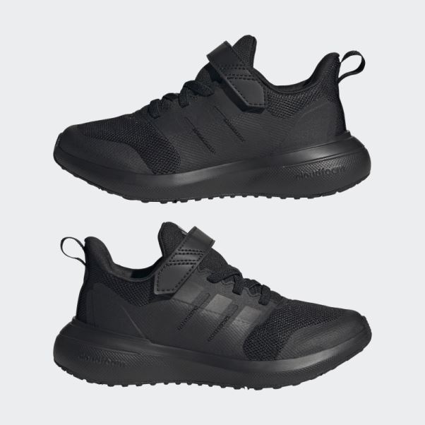 Adidas Fortarun 2.0 Cloudfoam Elastic Lace Chaussures Carbone élégant