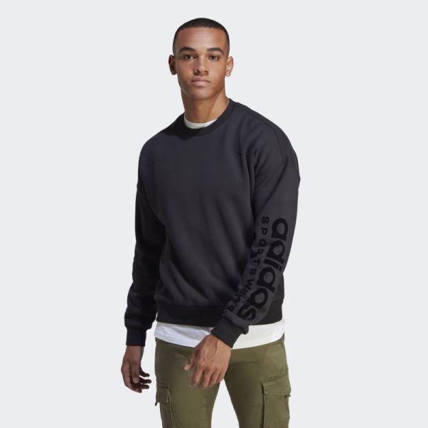 Sweat Polaire Lounge Noir Adidas