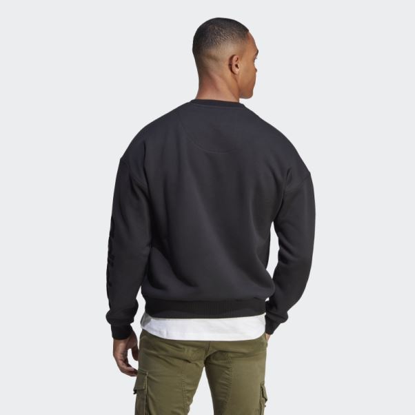 Sweat Polaire Lounge Noir Adidas