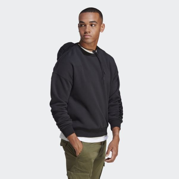 Sweat Polaire Lounge Noir Adidas