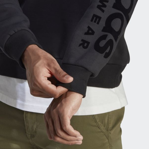 Sweat Polaire Lounge Noir Adidas