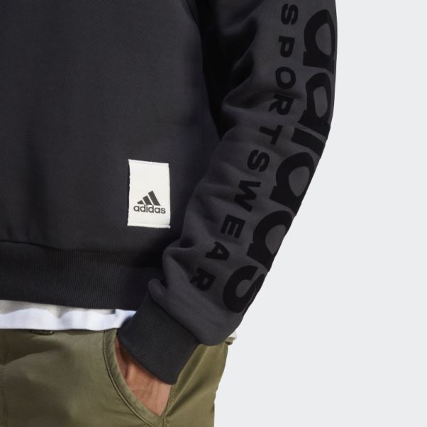 Sweat Polaire Lounge Noir Adidas