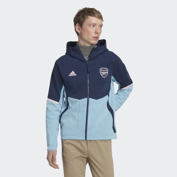 Veste Hymne Arsenal Bleu Marine Adidas