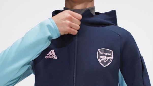 Veste Hymne Arsenal Bleu Marine Adidas