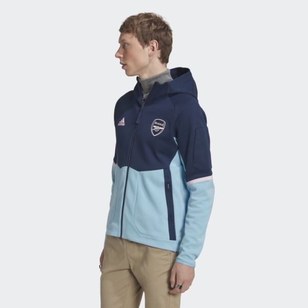 Veste Hymne Arsenal Bleu Marine Adidas
