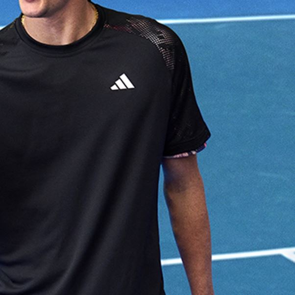 T-shirt Adidas Melbourne Tennis Heat.rdy Raglan Noir