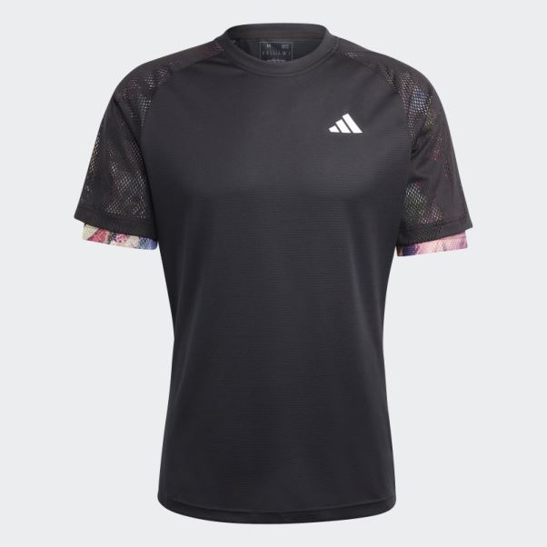 Melbourne Tennis Heat.rdy Raglan Tee Adidas Noir