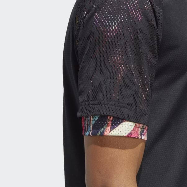 Melbourne Tennis Heat.rdy Raglan Tee Adidas Noir