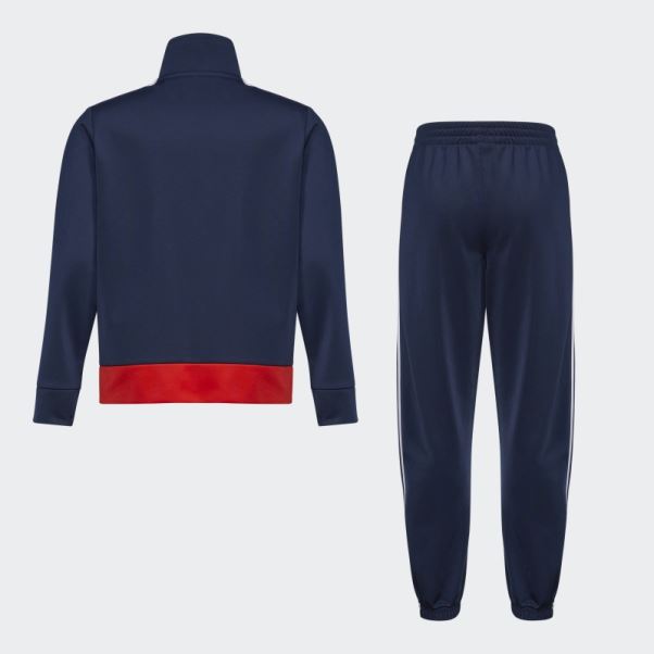Ensemble De Survêtement En Tricot Colorblock Adidas Athlétique Bleu Marine
