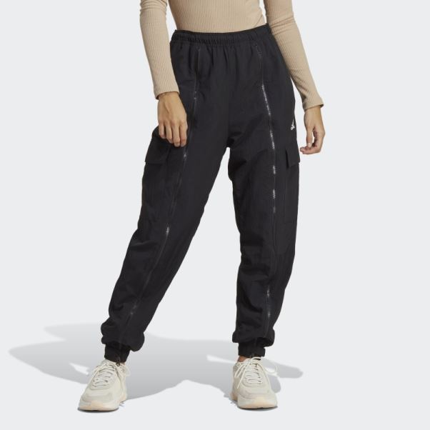 Pantalon Cargo Polyvalent Tissé Adidas Dance Noir