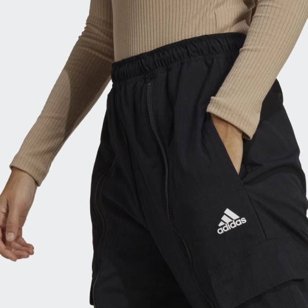 Pantalon Cargo Polyvalent Tissé Adidas Dance Noir