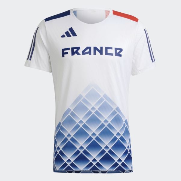 T-shirt Adidas Adizero Promo Blanc