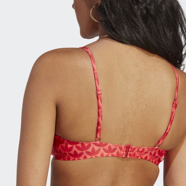 Haut De Maillot De Bain Monogramme Adidas Originals écarlate