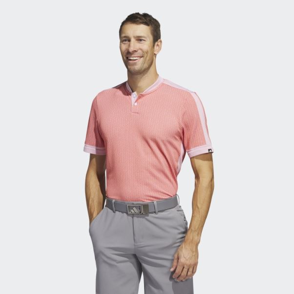 Polo De Golf Adidas Ultimate365 Tour Texturé Primeknit Rouge